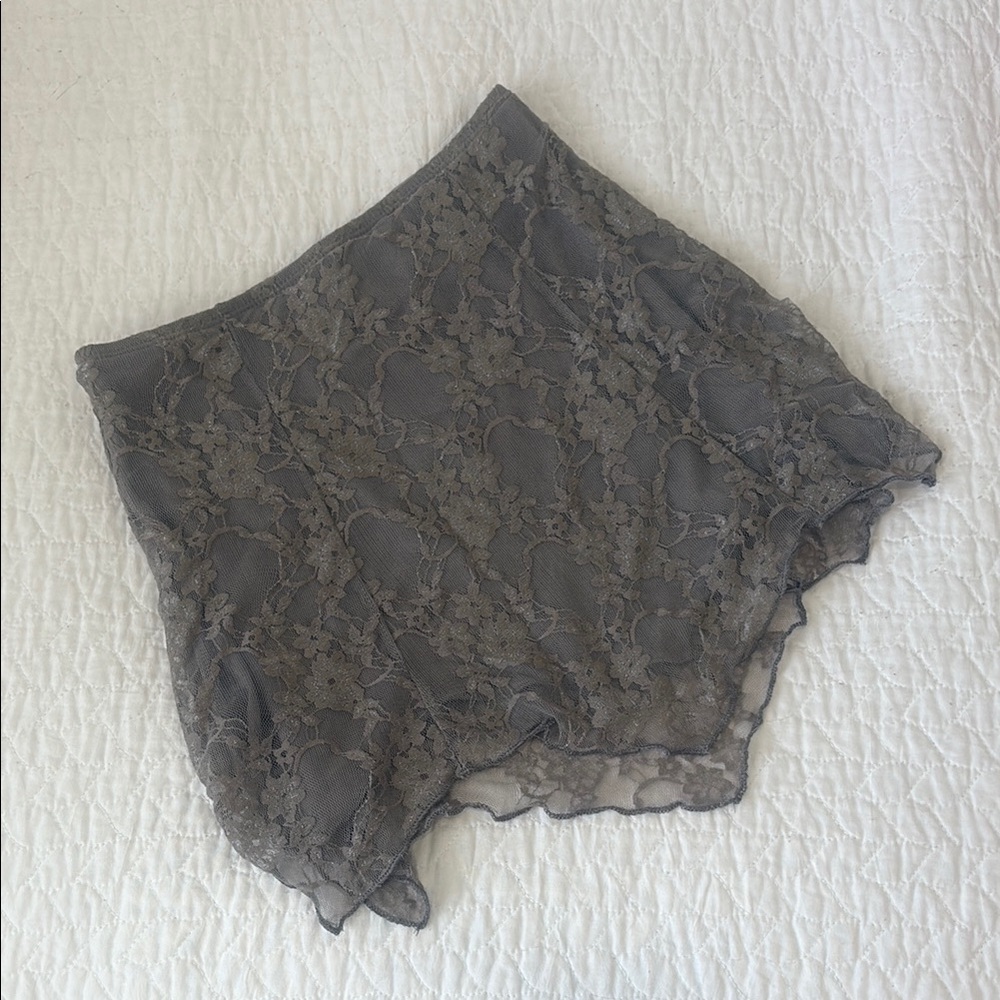Lace Asymmetrical Skirt